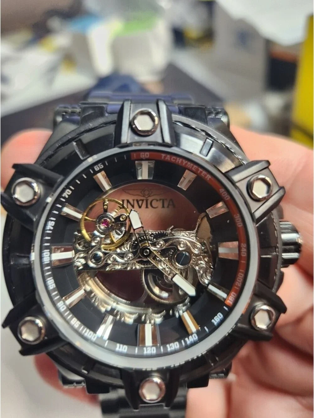 invicta Bolt Phantom Automatic Men's Watch - 52mm, Black (49059)